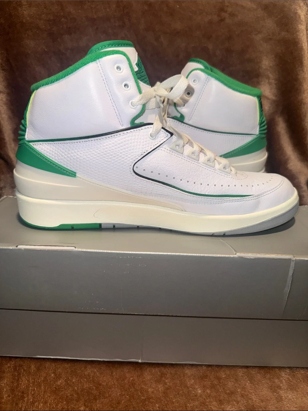 Air Jordan Retro 2 White Green